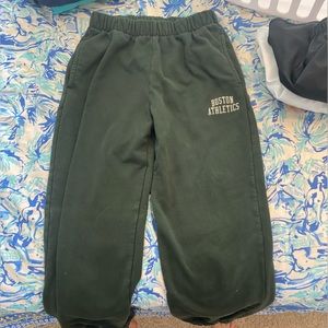 Brandy Melville green sweatpants.